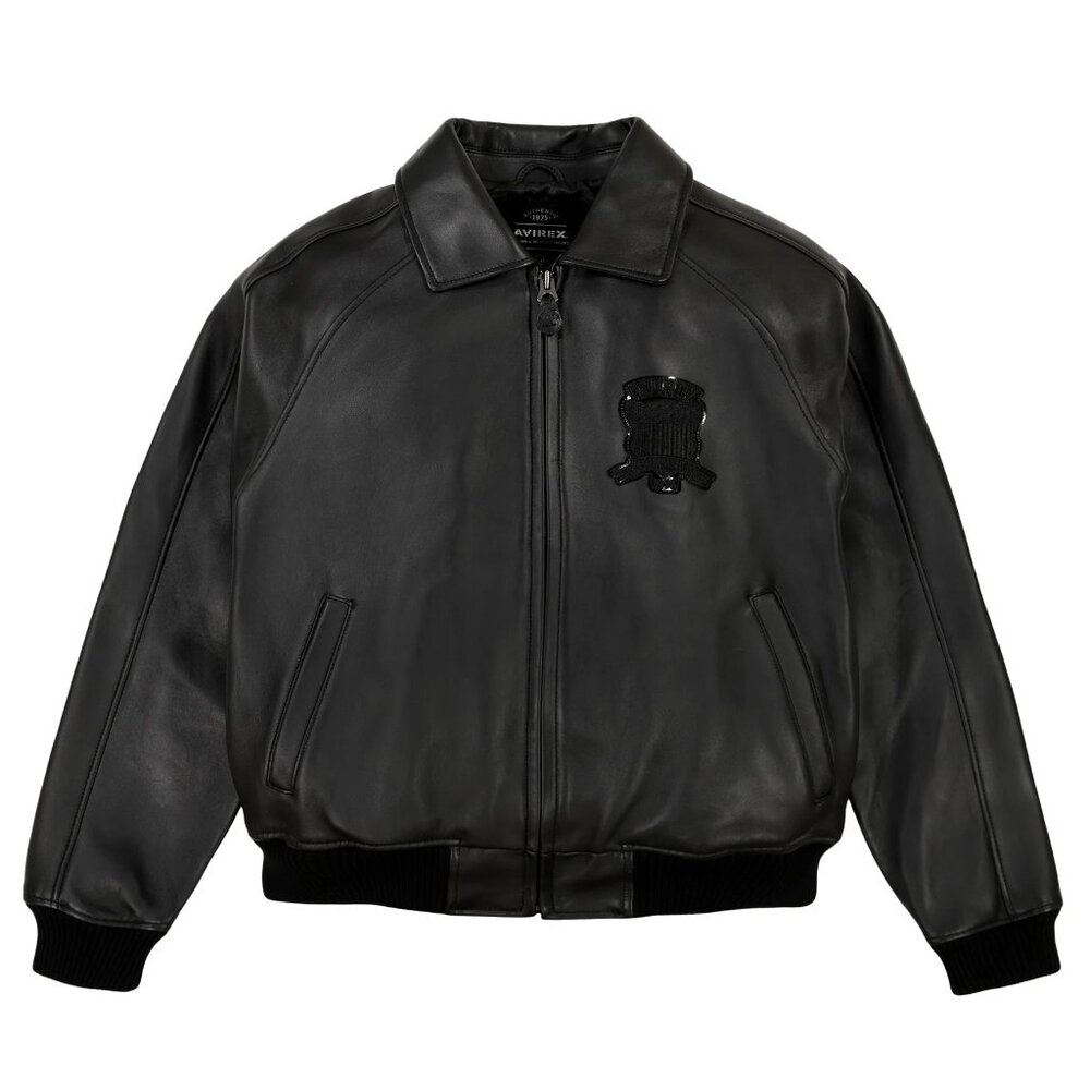 Urban Fever Avirex classic men's leather jacket